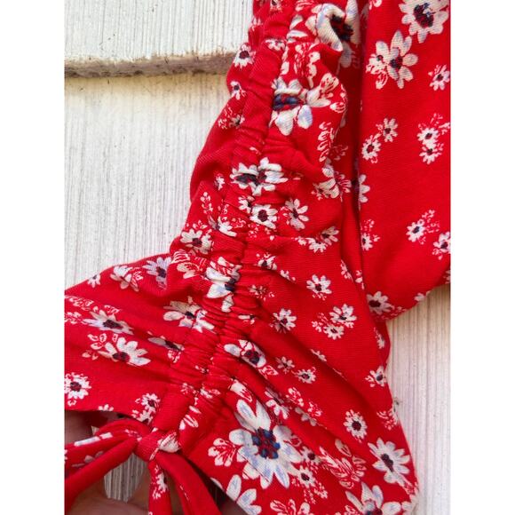 Free People Intimately Cinch Up‎ Bodysuit in Cherry Combo Sz XS - Picture 7 of 11